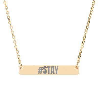 #STAY Engraved Suicide Defense and Awareness Necklace